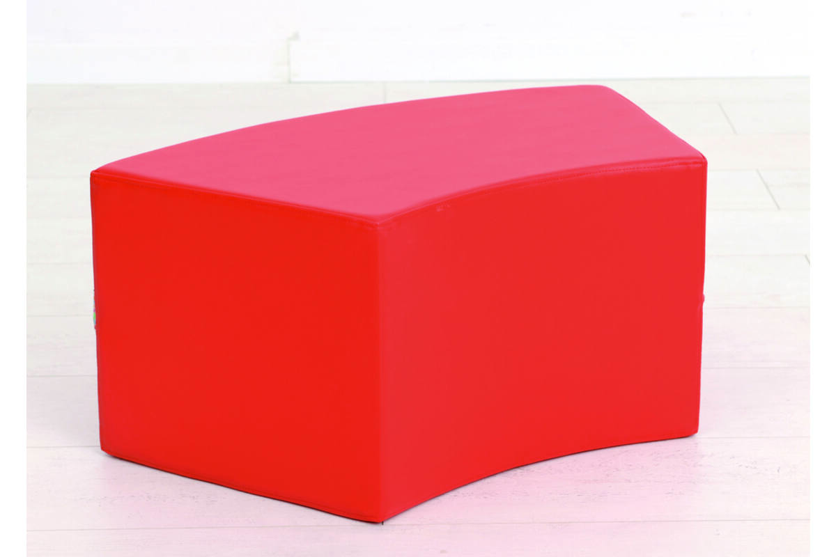 Poef Paolo kort, rood